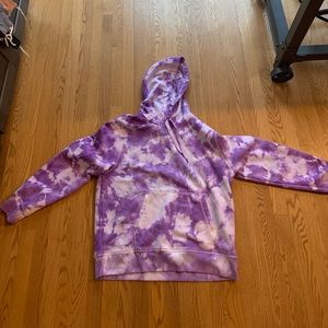 purple sweatshirt